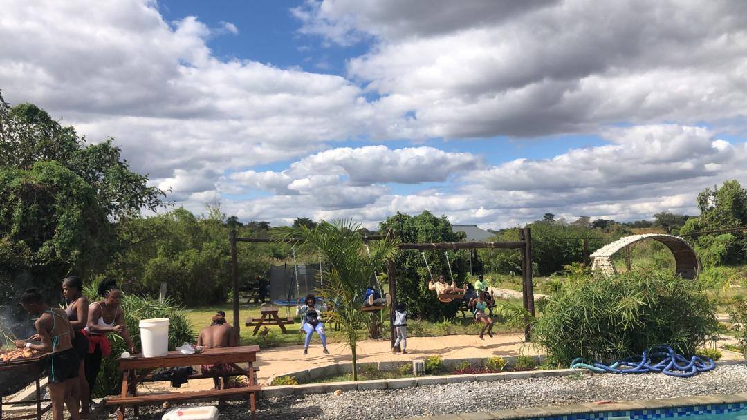 Swings and playground